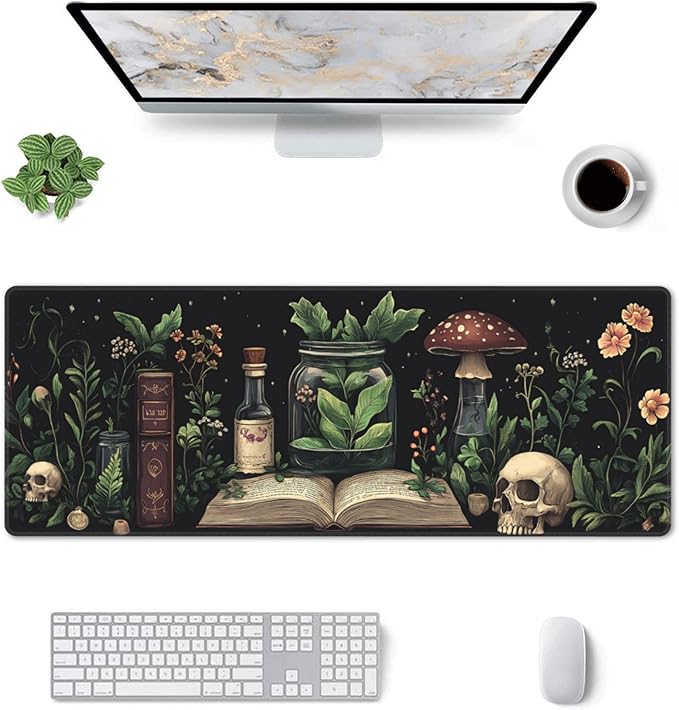 Dark Academy Desk Mat Large Gaming Mouse Pad Dark Academy Extended Mousepad Big in Laptop Computer Mouse Keyboard Mat for Office Desk Decor 31.5x12 in
