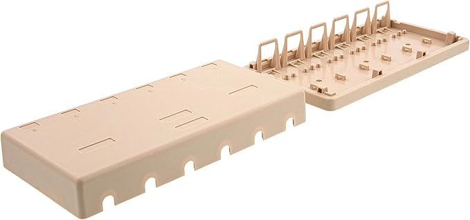 Networx® 6-Port Ethernet Keystone Jack Surface Mount Box, Unloaded, Ivory