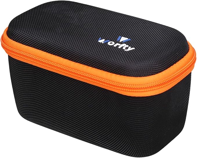 Case for ProtoArc Ergonomic Mouse, Travel Carrying Case Compatible with ProtoArc EM11 NL Bluetooth Rechargeable Wireless Vertical Mouse (Black-Orange)