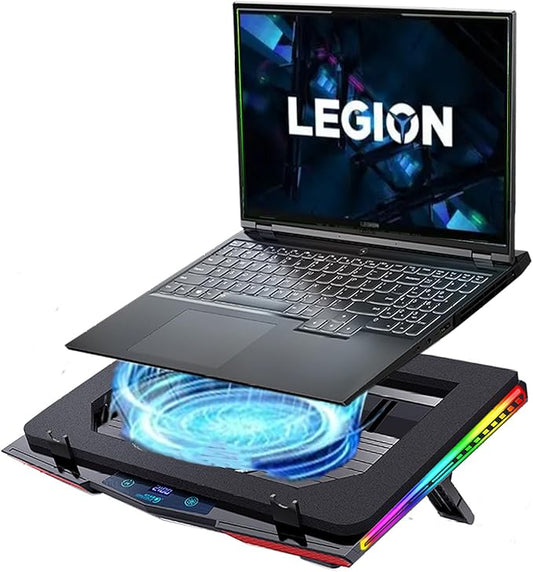 Cooling Pad for Lenovo Legion 5 5i 7 7i Pro 5 5i 7 7i 9i Ultimate i9 Legion Slim 5 Gaming Laptop,It is a Heat Dissipation Monster with Powerful Turbo Fan Can Fast Cooling,RGB Light