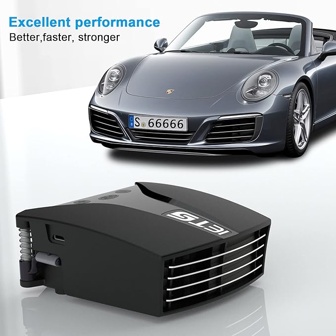 GT202UB vacuum laptop fan cooler With temperature display, intelligent temperature measurement cooling, 13 wind speed (2600-5000RPM turbo fan),Perfect for Rapid Cooling of gaming laptop
