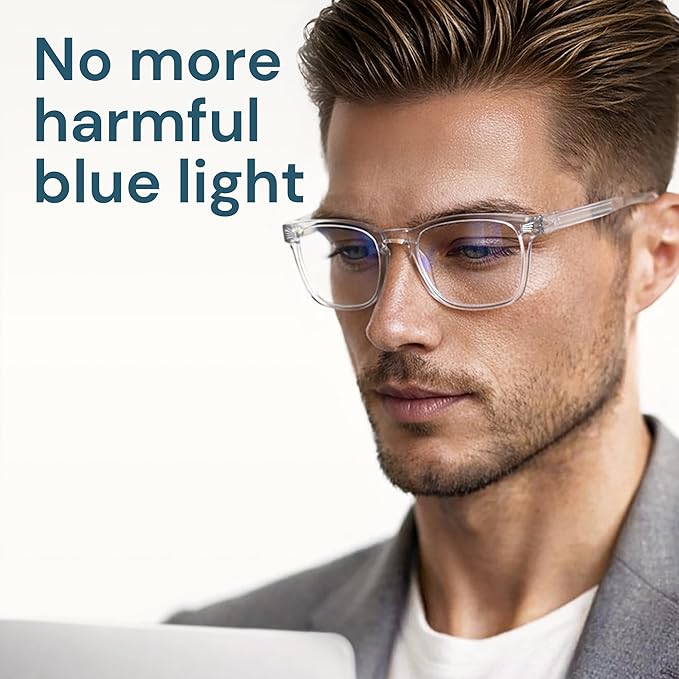 Gaoye Blue Light Glasses for Computer & Gaming - Anti UV Ray Lenses, Scratch-Resistant & Comfort Fit