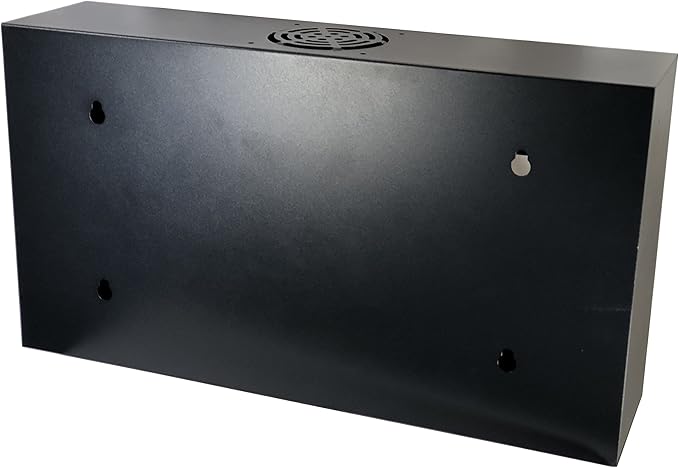 6U 19" Slim SoHo Wall Mount Rack Cabinet Enclosure 6" Depth - Black