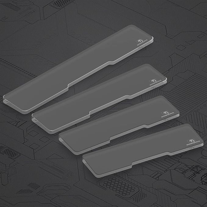 SELORSS Acrylic Keyboard Wrist Rest - Mini 61Key Keyboard- Mechanical Keyboards Ergonomic Palm Rest for Computer Keyboard,Anti-Slip Base,Wrist Pad for Laptop,Office & Home-Easy Typing