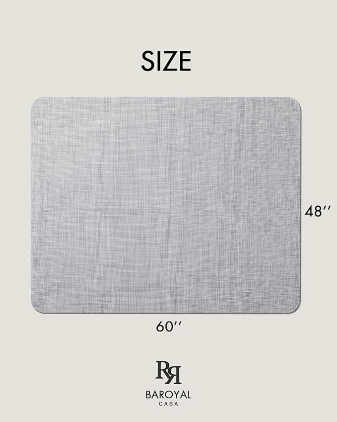 Office Chair Mat for Hardwood Floor Under Desk Computer Rolling Chair Mat for Wood/Tile Floor Non-Slip Heavy Duty Desk Rug PVC Plastic Hard Floor Protector 48" x 60" (Mist)