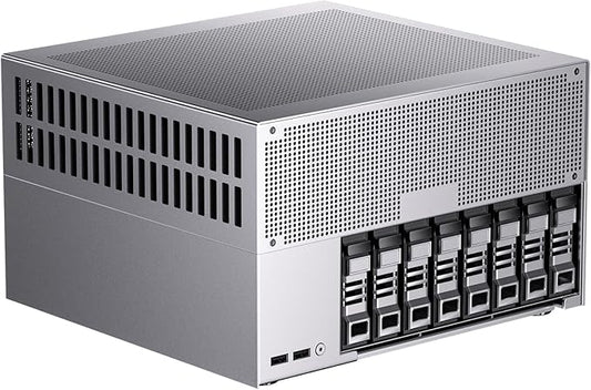 MSECORE 8 Bay Desktop NAS with Double M.2 PCIe4.0 SSD Slots, Ultra 285H (16 Cores, Max 5.4 GHz) 32G LPDDR5 8400 MT/s, 2 * 10Gbps LAN, Four Display (1* HD, 1* DP, 2* USBC) (Diskless)