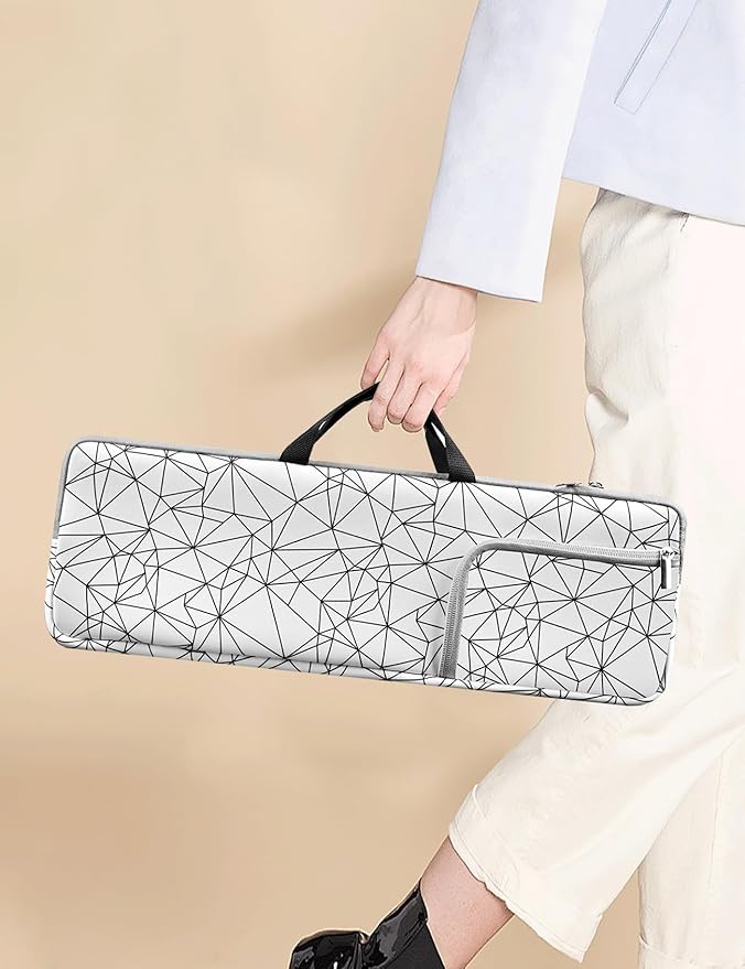 Keyboard Bag Keyboards Travel Protective Sleeve Shockproof Waterproof Neoprene Case Compatible with Logitech MX KEYSKeyboard Mouse/MX Master Keys S Keyboard Mouse (White)
