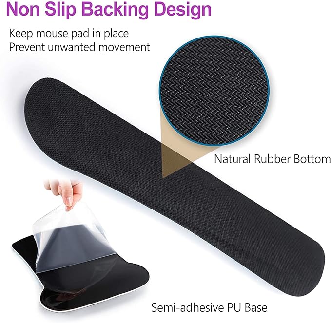 Keyboard Wrist Rest Pad and Ergonomic Mouse Pad Wrist Support Set Psalm 46:5 God is Within Her,She Will Not Fall Pink Design for Gaming, Office, Comfortable and Pain Relief with Coaster Set