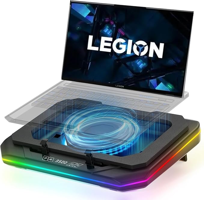 Cooling Pad for Lenovo Legion 9i 7i 5i 5 Pro 7i 5i 5 Legion Slim 5 7 7i Y530 Y730 Y7000 Gaming Laptop,It is Undisputed King of Heat Dissipation with Powerful Turbo Fan Can Fast Cooling,Touch Start
