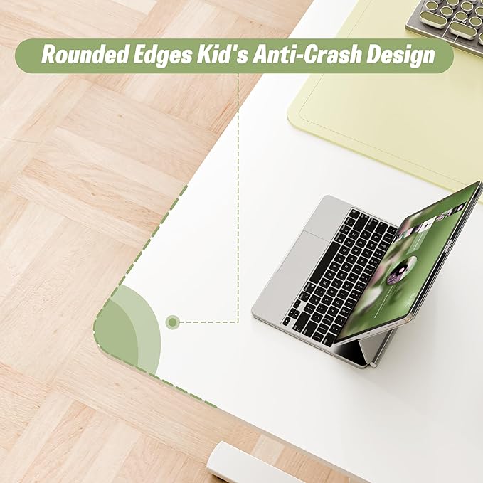 ERGOMAKER 55" Electric Standing Desk, Adjustable Height, Sit Stand Up Desk for Home Office & Computer Workstations, Memory Controller, White