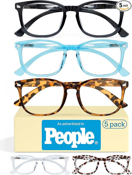 CCVOO 1.0 Reading Glasses for Women, Eye glasses, Blue Light Readers for Women, Cheaters