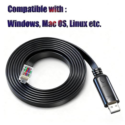 USB to RS485 Converter RJ45 Adapter Serial Cable for Seplos PUSUNG Series SUTEN Smart BMS Connection, Built-in FT232 IC (1.8m/6ft)