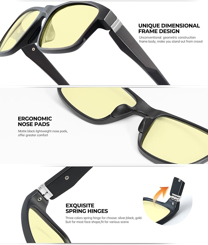 ANYLUV Blue Light Glasses Men Women Computer Gaming Glasses Anti Eyestrain Lightweight Blue Light Blocking Glasses