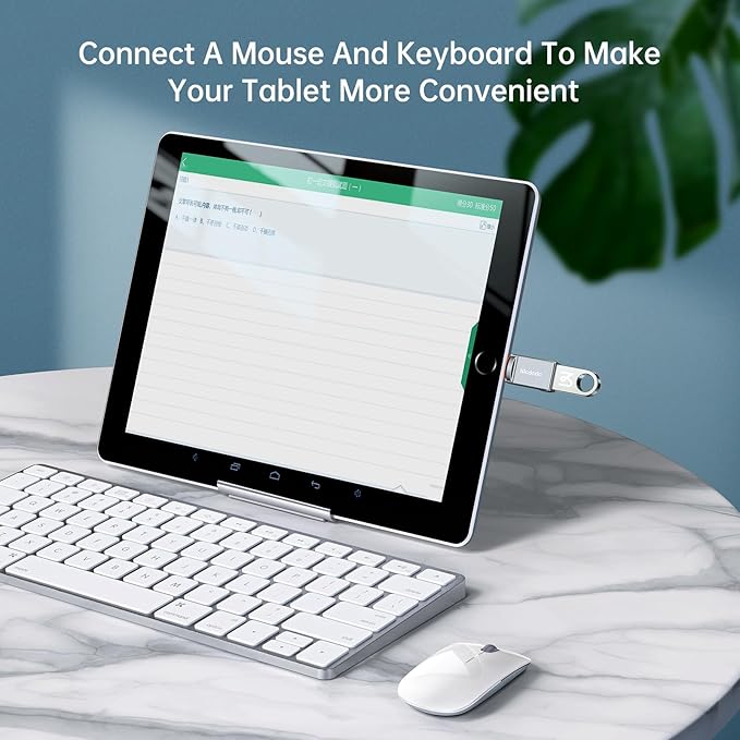 mcdodo Lightning Male to USB3.0 Female Adapter OTG Cable,USB Camera Adapter OTG Data Sync Cable 2 Pack Support Camera Card Reader for iPhone Mouse and Keyboard Hub,Piano Converter,USB Disk Connection
