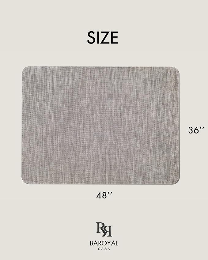 Office Chair Mat for Hardwood Floor Under Desk Computer Rolling Chair Mat for Wood/Tile Floor Non-Slip Heavy Duty Desk Rug PVC Plastic Hard Floor Protector 36" x 48" (Soapstone)