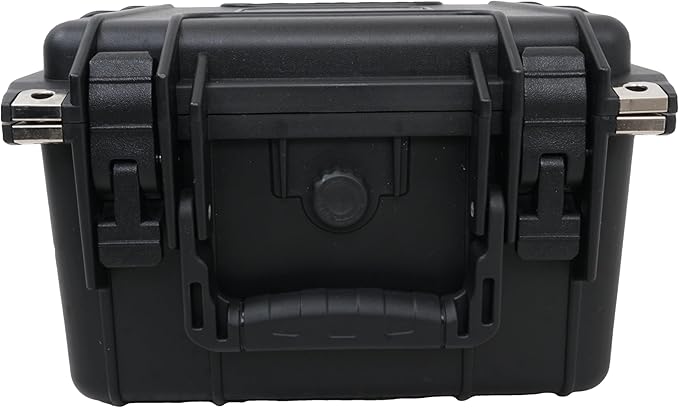 Case Club 14 External Hard Drive Case. Waterproof, Airtight, & Heavy Duty. Includes Pressure Relief Valve, Folding Handle, Padlock Holes, O-Ring Seal.