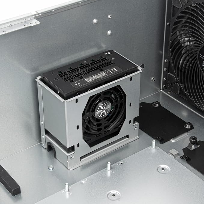 Silverstone Technology RM51 5U Rackmount Server Chassis with Dual 180mm Fans and Enhanced Liquid Cooling Capability, SST-RM51