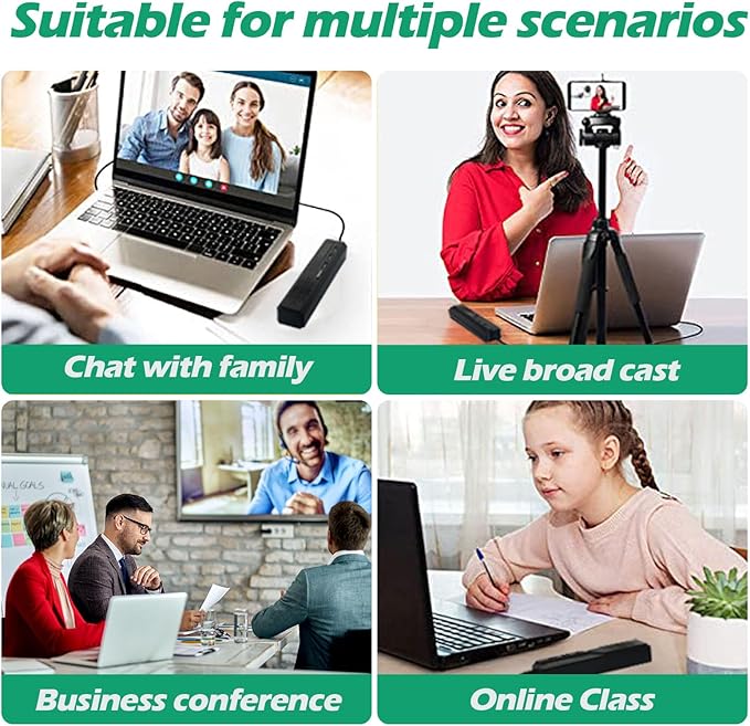 3 in 1 USB Computer Speaker with Microphone, PC Laptop Desktop Conference Speaker with Mic for Smart Home Office and Online Study，360 Degree Enhanced (4-Vintage Type-c)