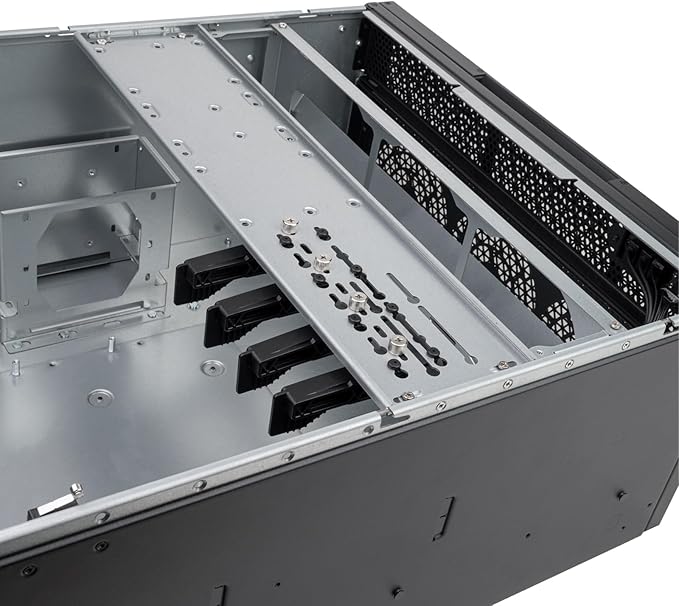 Silverstone Technology RM52 5U Rackmount Server Chassis with Dual 360mm Liquid Cooling Capability, SST-RM52