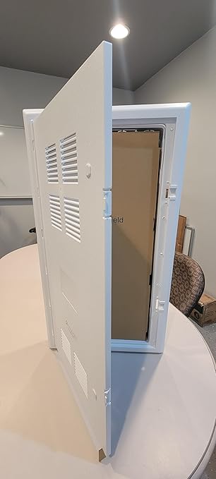 32-Inch Wall-Mount Media Enclosure, Network Distribution Box with Cable Management, White