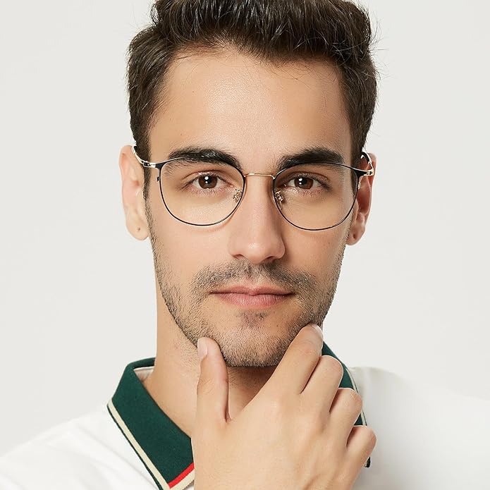 Blue Light Blocking Glasses for Men Anti-Fatigue Computer Monitor Gaming Glasses Prevent Headaches Glasses