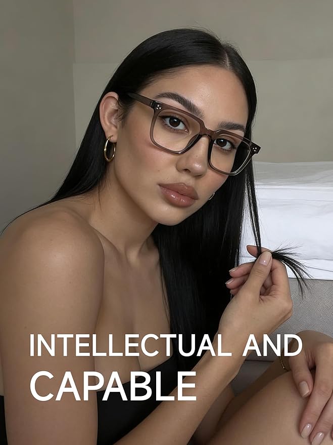 Oversized Square Blue Light Glasses for Woman Men fashion Reduce Eyestrain Protection for TV/Computer/Gaming