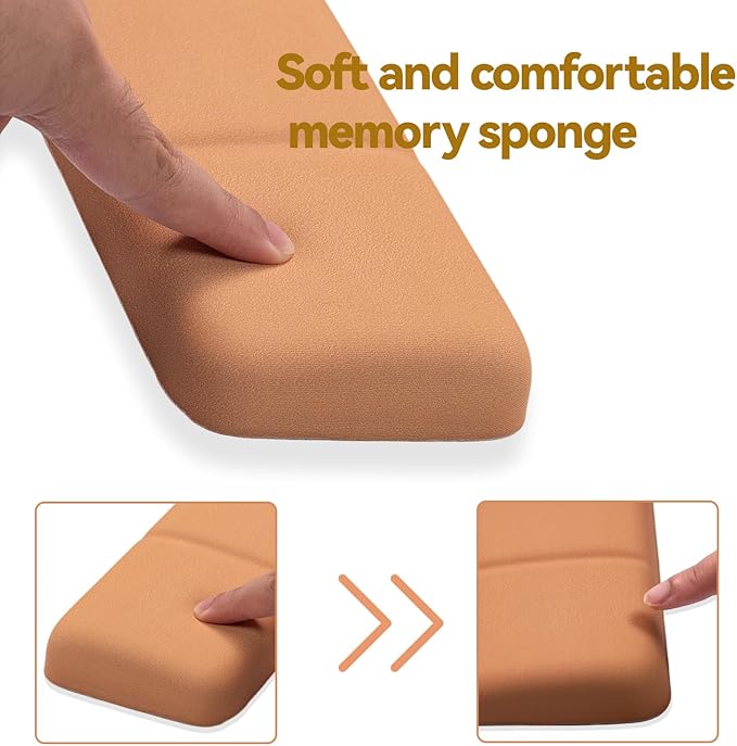 Ergonomic Keyboard Wrist Rest - Keyboard Wrist Cushion with Non-Slip Base, Brown Cute Wrist Rest Support for Keyboard, Laptop, Mac,Typing