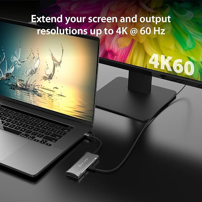 j5create USB C 4K Triple Display Hub - 4K HDMI x2, 4K DP, 2 USB-A and USB-C 10Gbps, PD 100W, Ethernet, SD 4.0 Card Reader | for XPS, Surface Pro (JCD397)