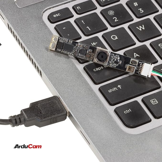 Arducam 5MP Autofocus USB Camera Module for Raspberry Pi, 2592(H)×1944(V)@30fps Lightburn Camera with Single Microphone, Mini-Sized Webcam for Linux, Windows, and Android