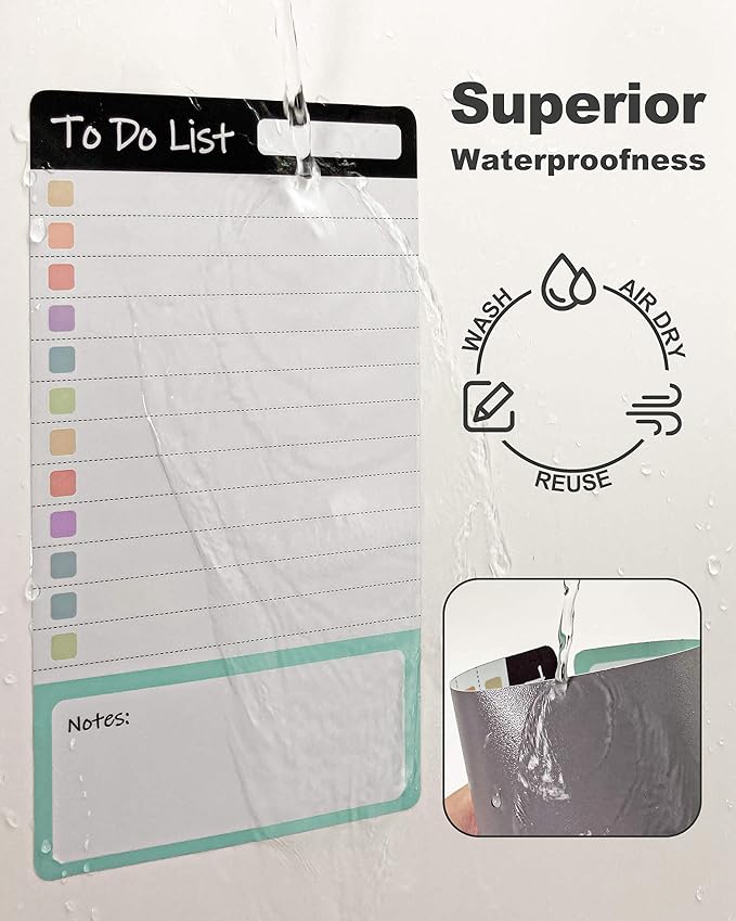 Dry Erase to Do List Sticky Notes| 8pcs Premium Daily Planner White Board| Chore Chart Checklist Notepad| Lined Task Todo Memo Pad| Removable Suitable for Home,Office,Refrigerator,Desk