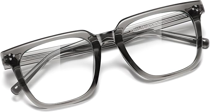 Oversized Square Blue Light Glasses for Woman Men fashion Reduce Eyestrain Protection for TV/Computer/Gaming