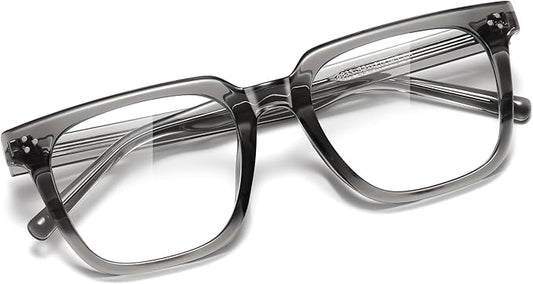 Oversized Square Blue Light Glasses for Woman Men fashion Reduce Eyestrain Protection for TV/Computer/Gaming