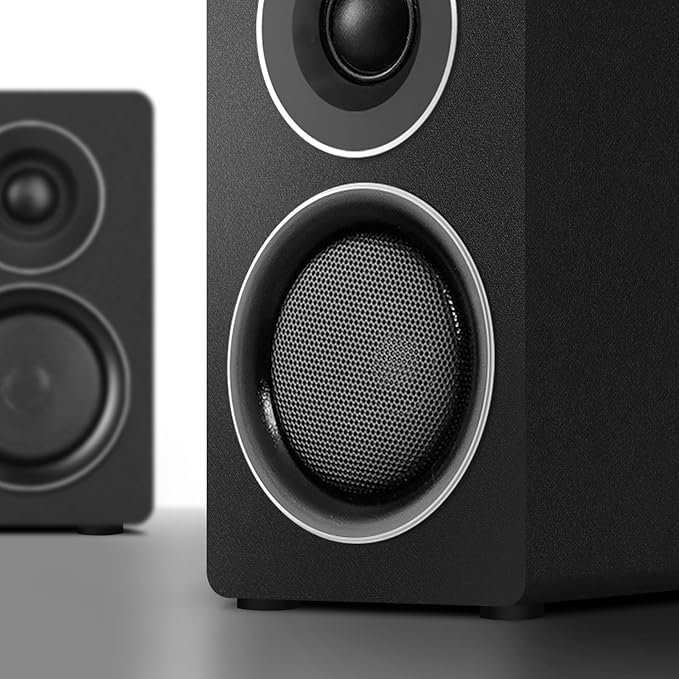 Computer Speakers with Subwoofer, 2.1 Gaming Speaker System for Desktop PC, 100W RMS, 6.5" Deep Bass, Bluetooth 5.3, AUX/RCA/Optical/Coaxial, Surround Sound for PC/Monitor/TV - Black