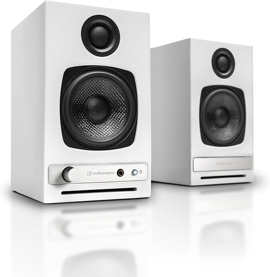 Audioengine A2-HD (HD3) Wireless Bluetooth PC and Computer Desktop Speakers with aptX HD - USB, RCA, Headphone Compatible