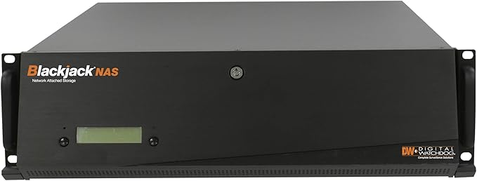 Digital WATCHDOG DW-BJ16NAS80TR Blackjack® NAS 3U 16-Bay Chassis Storage RAID5 600Mbps for Blackjack® Servers, 80TB HDD