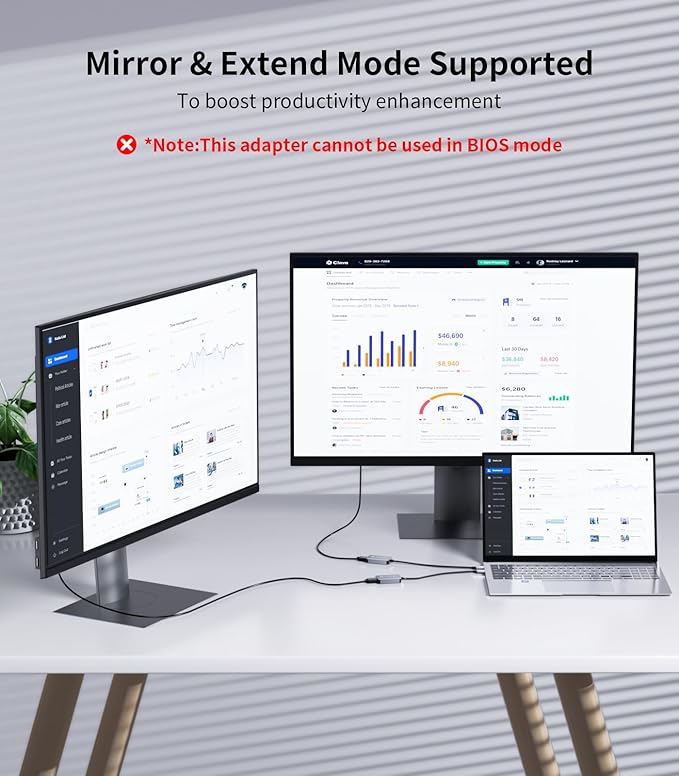 Reborn USB 3.0 to DisplayPort Adapter, 1080P@60Hz USB 3.0 Male to DisplayPort Female Multi-Display Cable Converter Suitable for MAC OS, Windows 7/8/10/11