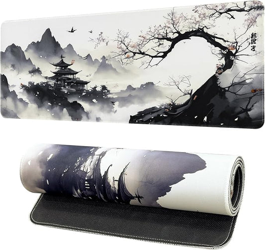 Mouse Pad Gaming Mousepad 31.5 x 11.8in Large Mouse Pad for Keyboard,Non-Slip and with Stitched Edges,Keyboard Pad Desk mat for Home Office and School