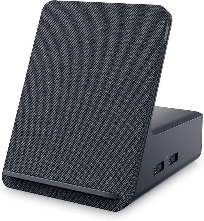Dell HD22Q Dual Charge Docking Station, Qi Wireless Charging (USB-C, DisplayPort, HDMI, 4X USB, RJ45) Black