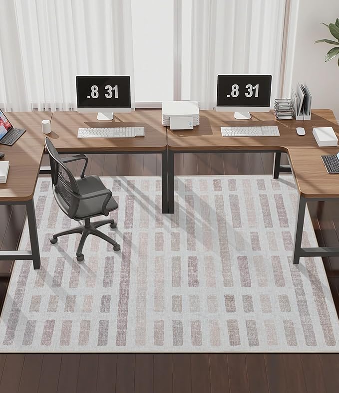 chakme Office Chair Mat for Hardwood Floor, 72"x48" Easy Glide Computer Desk Mat Protector for Rolling Chair Under Desk Rug Nonslip Backing, Machine Wash, (Plaid)