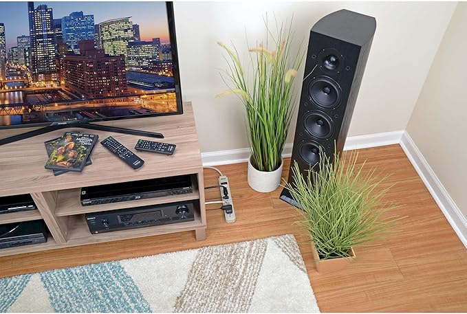 Tripp Lite 6 Outlet Surge Protector Power Strip, Extra Long Cord 15ft, & $20,000 Insurance (TLP615) Gray