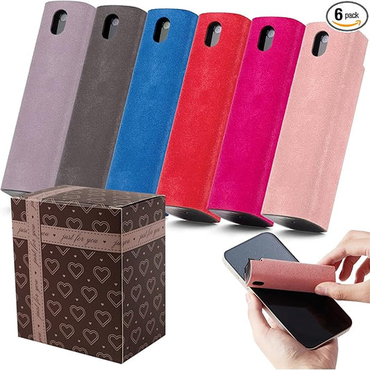 6 Pack Screen Cleaner kit 2-in-1 Touchscreen Mist Cleaner Screen Cleaner Spray and Wipe with Microfiber Cloth Car Screen Cleaner for Phone, Computer, Laptop, Monitor and More,Car Accessories