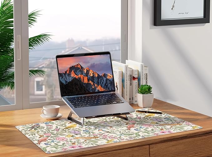 Baziabbo Cute Desk Mat,XXL Extended Big Mouse Pad,Gaming Mousepad with Stitched Edge,Non-Slip Rubber Base Keyboard Desk Pad for Home Office Study Game