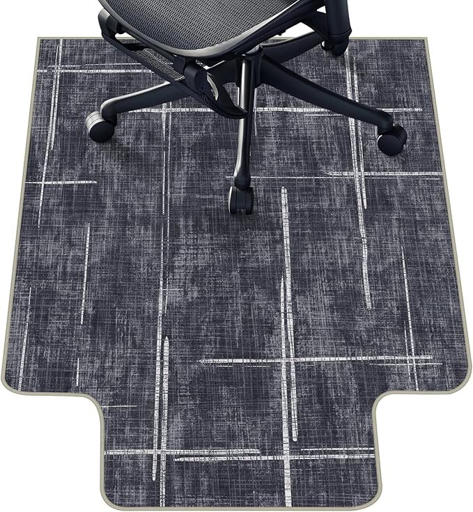 Office Chair Mat for Hardwood Floor & Tile Floor,36"X 48" Heavy Duty Desk Chair Mat for Hard Floors, Under Desk Rug for Rolling Computer Chair,Anti Slip,Low Pile Carpet Protector-Convex