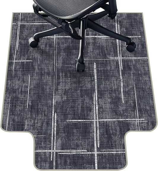 Office Chair Mat for Hardwood Floor & Tile Floor,36"X 48" Heavy Duty Desk Chair Mat for Hard Floors, Under Desk Rug for Rolling Computer Chair,Anti Slip,Low Pile Carpet Protector-Convex