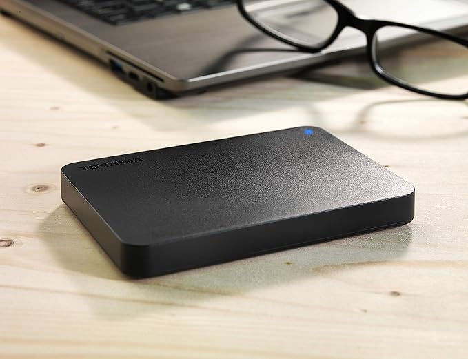 Toshiba Canvio Basics 1TB Portable External Hard Drive USB 3.0, Black - HDTB410XK3AA