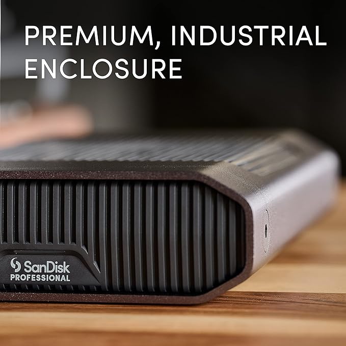 SanDisk Professional 24TB G-Drive Enterprise-Class External Desktop Hard Drive - 7200RPM Ultrastar HDD Inside, USB-C (10Gbps), USB 3.2 Gen 2, Mac Ready - SDPHF1A-024T-NBAAD