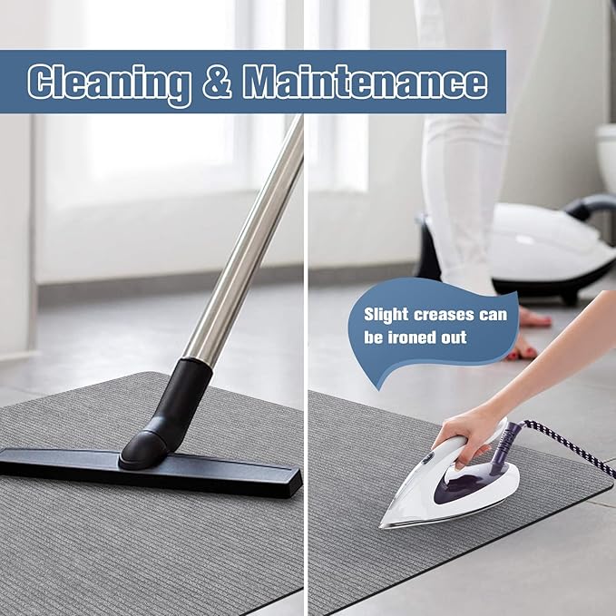 Placoot Desk Chair Mat for Hardwood Floor Corduroy Surface 55''x35'' Office Chair Floor Mat for Rolling Chairs, Under Desk Low-Pile Office Rug