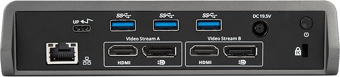 Targus USB-C Universal Dual Video 4K Laptop Docking Station with Charging Power, Audio, & 4 USB Ports for PC, Mac, & Android (DOCK180USZ)