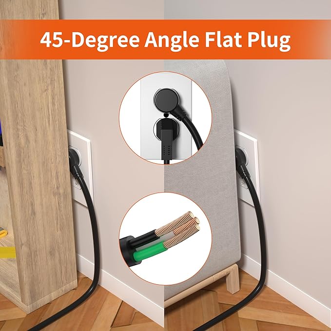 8 Outlet Power Strip 2100J Surge Protector, 8FT Heavy Duty Extension Cord Wide Spaced Outlet and Wall Mount Metal Powerstrip for Home Office Garage Workshop