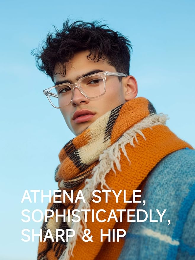 Oversized Square Blue Light Glasses for Woman Men fashion Reduce Eyestrain Protection for TV/Computer/Gaming